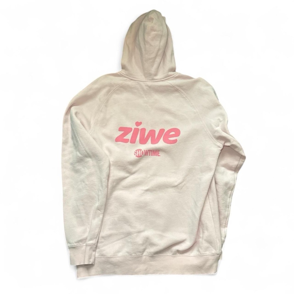 NEW As Colour RARE Ziwe Showtime TV Promo Oversized Pastel Pink Hoodie — XL